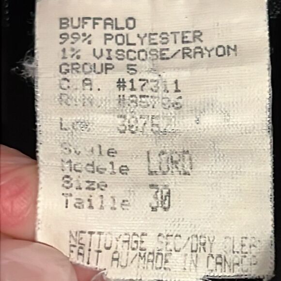 Buffalo David Bitton Women’s Black Pinstripe Suit|| Blazer Sz M/L, Pants Sz 30 - Picture 16 of 16